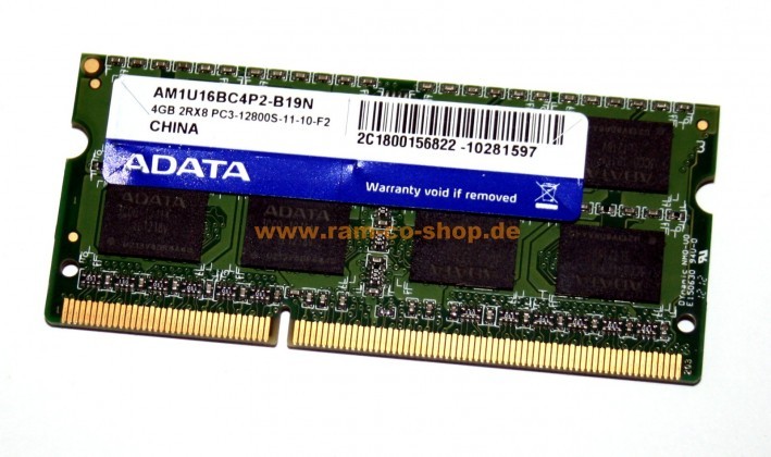 ADATA Premier Series DDR3 4GB 1600MHz Laptop RAM